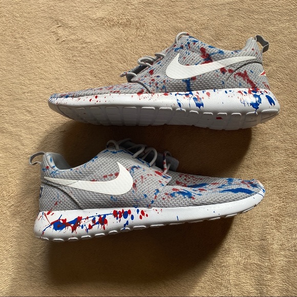 Men’s Custom Nike New England Patriots Sneakers NWOT - Picture 3 of 10